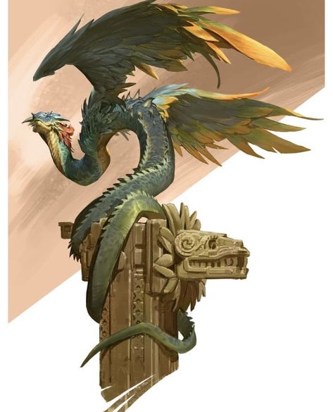 Quetzalcoatl Art, The Art Showcase, Art Showcase, Daily Sketch, Creature Artwork, Fantasy Beasts, Monster Concept Art, Creature Drawings, Fantasy Creatures Art