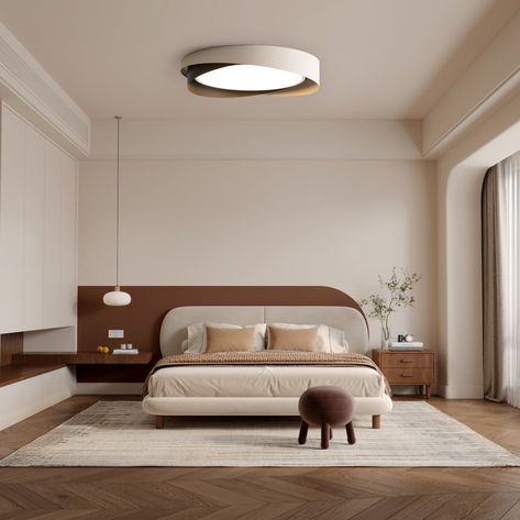 Quinn Ceiling Light combines minimalistic design with gentle lighting. Inspired by halos, this high-quality light features a sleek metal frame and transparent acrylic shade, creating a warm and inviting glow that complements any interior style. Expertly crafted for both aesthetic and functional purposes. 
 If you have any questions about our products, please contact us and we will reply to you within 24 hours. 
 Product Size 
 S ize:  Dia 40cm x H 9cm /   15.7 x H 3.5 (Power: ~24W) 
 Size: Dia 50cm x H 9cm /  19.7 x H 3.5 (Power: ~36W) 
 Size: Dia 60cm x H 9cm /  23.6 x H 3.5 (Power: ~48W) 
 
 Details 
 Material:  Metal, Acrylic . 
 Light source: Integrated LED (LED lights are fully built into the fixture and cannot be replaced). 
 Kelvin range: Warm Light (3000K), Neutral Light (4000K), C Bed Minimalist Design, Badroom Bad Design, Lighting For High Ceilings, Warm Lighting Bedroom, Warm Bedroom Aesthetic, Minimalism Bedroom, Gentle Lighting, Interior Lighting Design, Japandi Bedroom Design