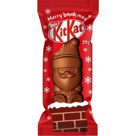 Nestle Kitkat Santa 29g | Woolworths Kitkat Christmas, Australian Christmas Food, Australian Snacks, Nestle Chocolate, Slush Puppy, Aussie Christmas, Australian Christmas, Christmas Memes, Food Christmas