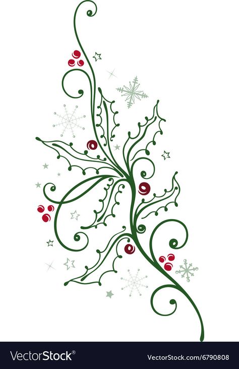 Drawings Of Holly And Berries, Christmas Theme Tattoo, Winter Theme Tattoo, Free Embroidery Patterns Pdf, Mistletoe Drawing, Window Drawings, Survival Homestead, Winter Doodles, Christmas Wreath Illustration