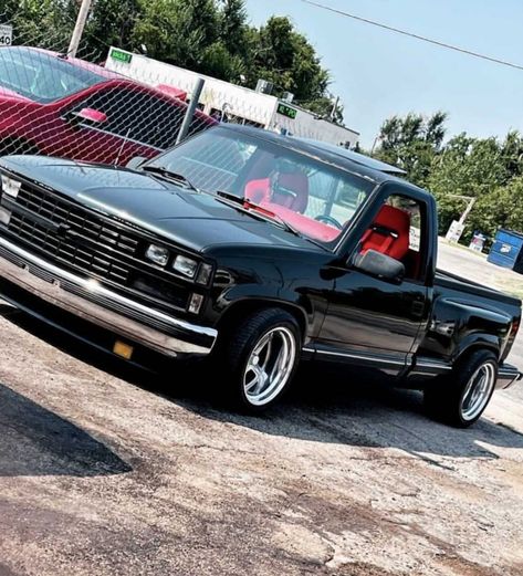 Obs Silverado, Boxy Cars, Chevy Trucks Lowered, Obs Chevy, Classic Cars Trucks Chevy, Vw R32, 57 Chevy Trucks, Single Cab Trucks, Chevy Stepside