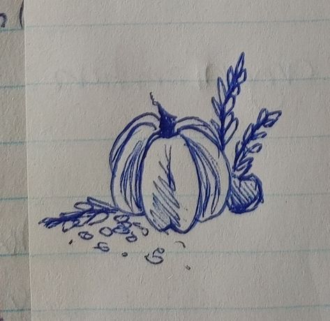 Big pumpkin, fall doodles, ball point pen sketch, classroom doodles, J.A. Ball Point Pen Art Doodles, Fall Sketches Drawing Easy, Pumpkin Drawing Reference, Sketch Classroom, Fall Whiteboard Art, Easy Pen Drawings, October Doodles, Doodle Fall, Easy Pen Drawing