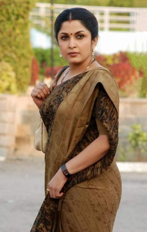 Ramya Krishna Saree, Ramya Krishna, Glamour Beauty, Beautiful Dresses Short, Saree Models, Beautiful Dresses For Women, Curvy Women Jeans, Beautiful Women Over 40