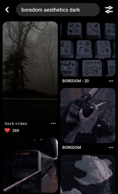 Boredom Aesthetics Dark, Boredom Aesthetic, Pinterest Key, Keyword Pinterest, Aesthetic Editing, Cute Website, Pin Search, Search Pins, Text Symbols