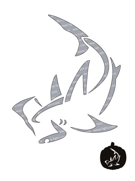 92 Advanced Pumpkin Carving Stencils | Free Pumpkin Patterns for Skilled Carvers | HGTV Jack O Lantern Stencils, Shark Pumpkin, Shark Template, Free Printable Pumpkin Carving Stencils, Stranger Things Pumpkin, Pumpkin Carving Stencils Templates, Cat Pumpkin Carving, Pumpkin Carving Stencils Free, Pumpkin Stencils Free