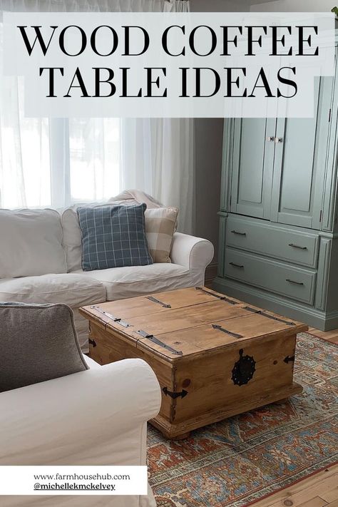 Wood Coffee Table Ideas Mcm Coffee Table, Wood Coffee Table Design, Coffee Table Designs, Coffee Table Inspiration, Wood Coffee Tables, Farmhouse Coffee Table, Coffee Table Ideas, Coffee Table Farmhouse, Table Inspiration