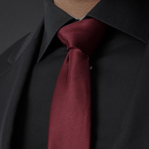 Modern Standard Tie For Semi-formal Occasions, Modern Standard Tie For Semi-formal Events, Burgundy Semi-formal Suit And Tie Accessories, Burgundy Business Tie, Burgundy Standard Tie For Business, Dapper Ties For Office, Burgundy Standard Tie For Black Tie Events, Classic Burgundy Ties For Business, Classic Solid Ties For Work