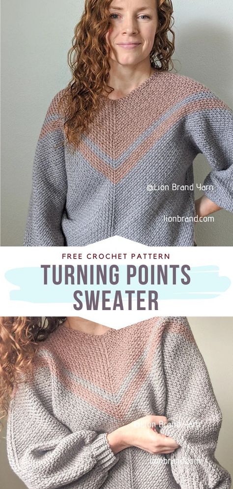 Cool Crochet Sweaters for Spring - Free Patterns Bernat Blanket Yarn Patterns Crochet Sweater, Crochet Lightweight Sweater Pattern Free, Fingering Yarn Crochet Patterns, Sport Weight Crochet Sweater, Mid Drift Sweater Crochet Free Patterns, Crochet Sweater Lightweight Yarn, Sweater Free Pattern, Messy Bun Hat Pattern, Cool Crochet