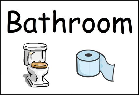 Free Printable Bathroom Signs, Preschool Center Signs, Unisex Bathroom Sign, Printable Bathroom Signs, Kids Bathroom Sign, Cartoon Bathroom, Kids Toilet, Bathroom Printables, Preschool Centers