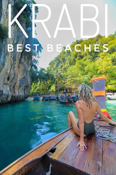 Best Beaches In Thailand, Krabi Thailand Itinerary, Beach In Thailand, Krabi Beach, Thailand Beach, Railay Beach Krabi, Krabi Town, Paradise Places, Thailand Vacation