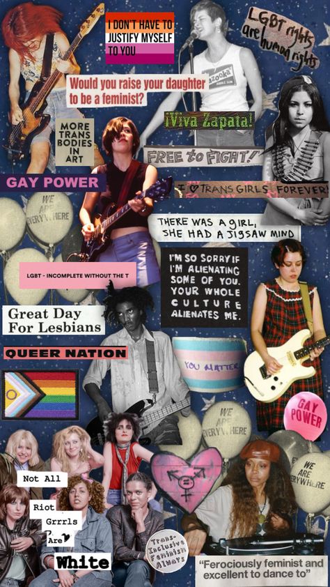 #wallpaper #music #activism #lgbtq #protest #riotgrrrl #trans #feminism #gay #lesbianpride #queer #guitar #bassguitar #punk #rock #alternative Lgbtq Protest, Queer Punk, Wallpaper Music, Riot Grrrl, Bass Guitar, Punk Rock, Mood Board, Guitar, I Want