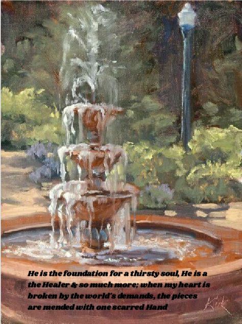 Fountain Painting, Loving Vincent, The Fountain Of Youth, Episode Interactive Backgrounds, Couple Painting, Air Painting, Fountain Of Youth, The Fountain, Cloud Painting