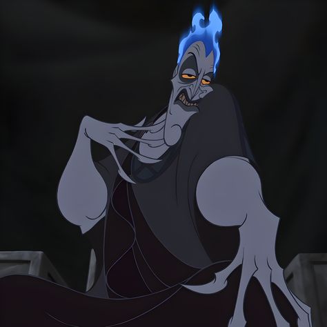 From animated Disney film, “Hercules” (1997). Hercules Disney Hades, Hades From Hercules, Disney Hades, Hercules Characters, Descendants Aesthetic, Hades Hercules, Hercules 1997, Hercules Disney, Disney+ Icon