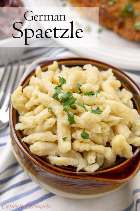 Homemade German Spaetzle Dumplings Recipe • Curious Cuisiniere