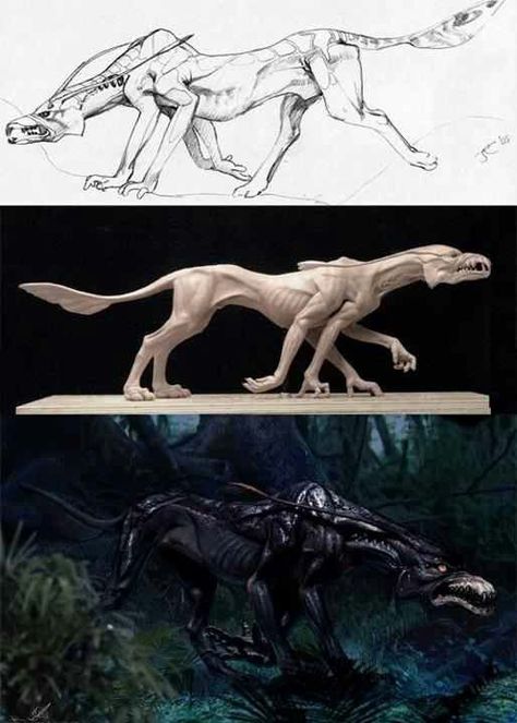 Concept Art Creature, Avatar Concept Art, Avatar Animals, Avatar Tattoo, Clay Sculpting, Avatar Fan Art, Avatar Movie, Fantasy Beasts, Alien Concept Art