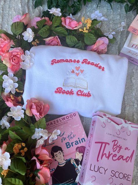 Romance Book Reader Aesthetic, Book Hoodies, Book Club Aesthetic, Romance Book Club, Reader Gifts, Romance Reader, Comfy Crewneck, Book Merch, Bookish Merch