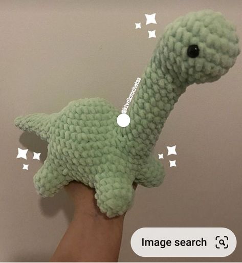 Crochet Plushies Dinosaur, Aesthetic Amigurumi Free Pattern, Brachiosaurus Crochet Pattern, How To Crochet Dinosaur, Crochet Animals Cute, Crochet Brachiosaurus, Crochet Stuff Animals, Cute Crochet Stuffed Animals, Brachiosaurus Crochet