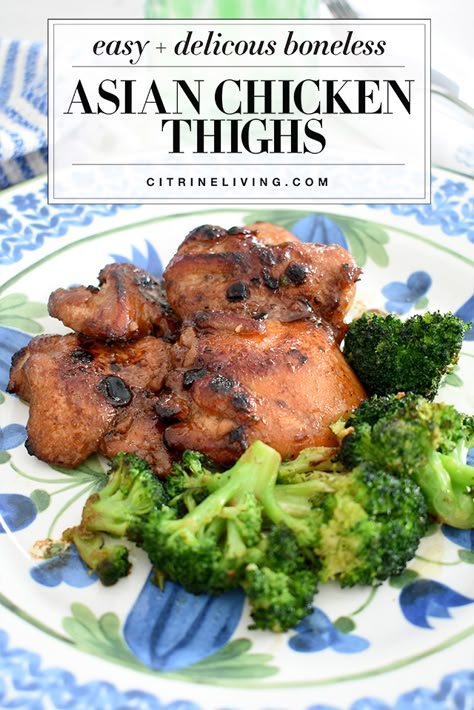 Chicken Thighs Chinese Recipes, Chinese Chicken Thigh Recipes, Asian Chicken Thighs, Fried Broccoli, Asian Chicken, Boneless Skinless Chicken Thighs, Boneless Chicken Thighs, Turkey Dishes, Fresh Pasta