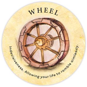 Tea Leaf Fortune Cards by Rae Hepburn; a wheel. Spiritual Cards, Reading Techniques, Tarot Symbolism, Oracle Art, Empath Abilities, Fortune Cards, Psychic Intuition, Learning Tarot Cards, Custom Decks