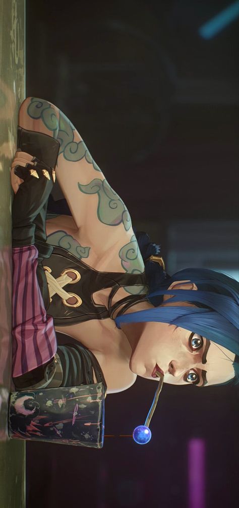 Jinx Middle Finger, Jinx Wallpaper Desktop, Arcane Wallpaper, Flash Ideas, Get Jinx, Arcane Jinx, Fan Girling, Cloud Tattoo, Jinx League Of Legends