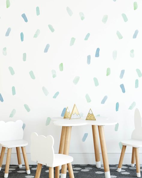 Confetti Wall Paint, Rorys Bedroom, Boy Nursery Wall Decals, Cricut Wall Decals, Confetti Wall Decals, Playroom Inspiration, Confetti Wall, Rainbow Decal, Whimsical Bedroom