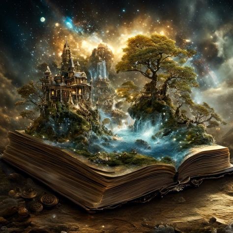 Book Cover Art Design, Enchanted Book, Dark Fairytale, Magical Book, Beautiful Wallpapers Backgrounds, Fantasy House, Time Photo, World Of Books, Magic Book