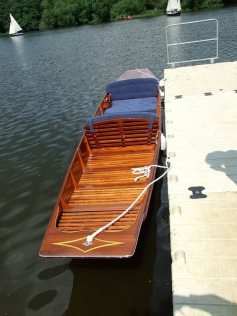 Punt Boat, Wood Boat Building, Wooden Boat Building, Wood Boats, Wooden Boats, Boat Building, Ponds, Water Features, The Present