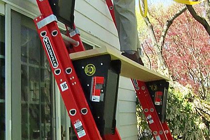 Ladder Safety, Ladder Accessories, Garden Stuff, Scaffolding, Home Reno, A House, Reno, Building A House, Roof