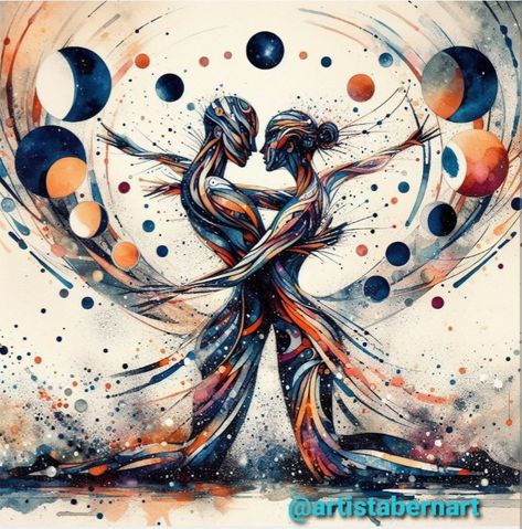 Connection Painting Ideas, Twin Flame Art, Casa Interior, Abstract Art Images, Flame Art, African Art Paintings, Wall Art Watercolor, Spirited Art, Abstract Art Print