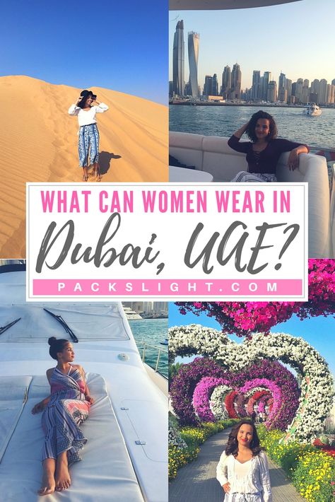 What can women actually wear in Dubai? get advice from a Dubai expat on what to wear where, and when in this fabulous city! Dubai Dress Code, Vacation Dubai, What To Wear In Dubai, United Emirates, Teaching Abroad, Dresses In Dubai, Dubai Holiday, Dubai Dress, Uae Travel