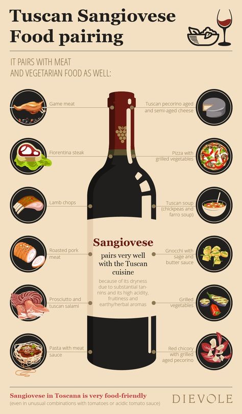 Don Sangiovese Wine, Wine Chart, Tuscan Recipes, Barolo Wine, Wine Knowledge, Chianti Classico, Food Pairing, Wine Education, Wine Guide