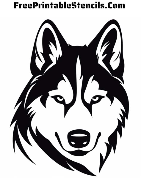 Dog Pumpkin Carving Ideas, Wolf Pumpkin Carving, Dog Pumpkin Carving, Wolf Pumpkin, Pumpkin Carving Stencils Easy, Pumpkin Carving Ideas Easy, Wolf Stencil, Free Printable Stencils, Husky Tattoo