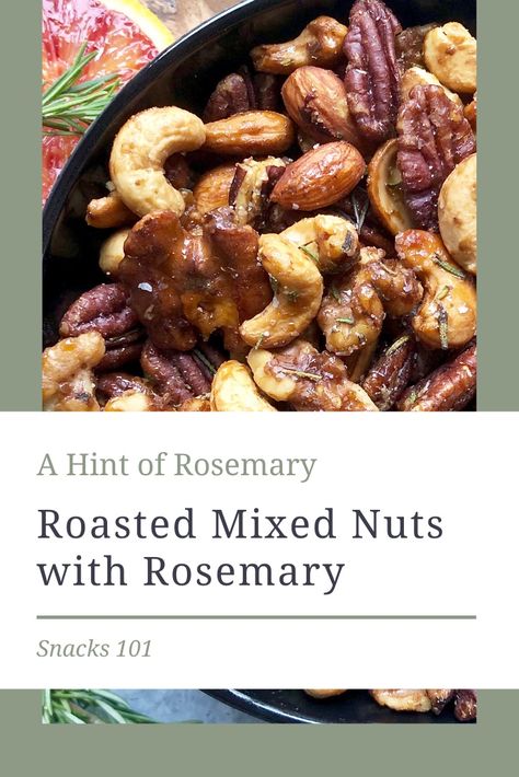 Rosemary Appetizer, Cozy Fall Recipes, Ina Garten Recipes, Freshly Squeezed Orange Juice, Roasted Nuts, Nut Recipes, Snack Treat, Mixed Nuts, Toasted Walnuts