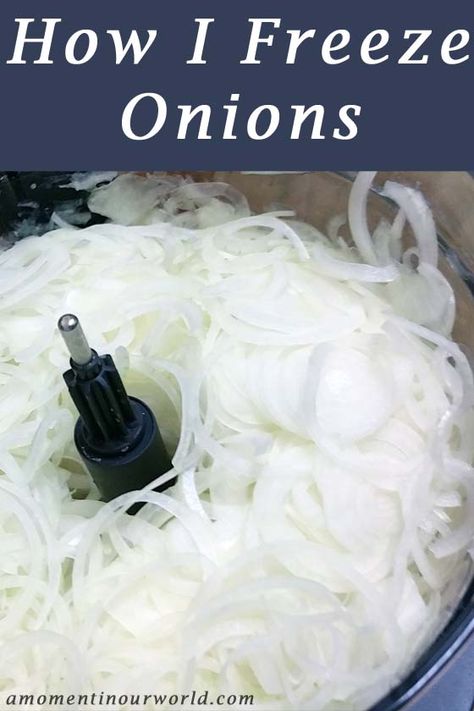 Freeze Onions, Freezing Onions, Vidalia Onion Recipes, Freezing Vegetables, Blueberry Dump Cakes, Amazing Food Hacks, Freezer Friendly Meals, Dehydrated Vegetables, Vegetable Shop