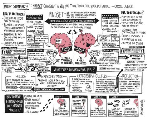 Mindset Book Summary, Mindset Book, Personal Project Ideas, Book Infographic, Mental Models, Visual Book, Carol Dweck, Study Apps, Atomic Habits