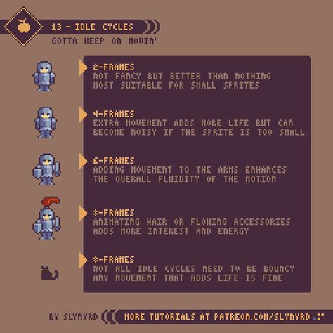 Pixel Art Idle Animation, Moving Pixel Art, Pixel Life, Idle Game, Piskel Art, Pixel Animation, Pixel Art Tutorial, Video Game Design, Pixel Art Characters