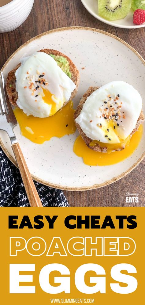 Easiest Poached Eggs, Easy Way To Poach Eggs, How To Make A Poached Egg Easy, Pouched Eggs Easy, Boiled Egg Breakfast Ideas Mornings, Poached Eggs Recipe Breakfast, Cheesy Eggs In Purgatory, Pouch Eggs How To Make, How To Make Poached Eggs Easy