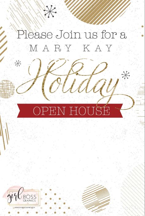 Holiday open house Mary Kay Holiday Open House Ideas, Mary Kay Christmas Open House, Mary Kay Holiday Open House, Mary Kay Open House Invitations, Mary Kay Open House, Christmas Open House Invitations, Holiday Open House Invitations, Mary Kay Christmas, Mary Kay Holiday