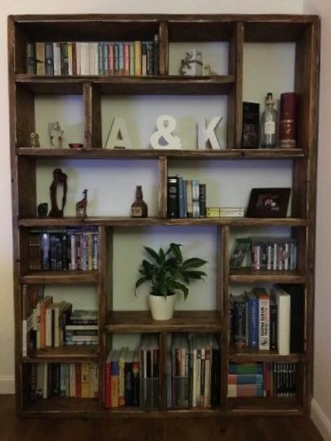 Scaffold Bookcase, Rustic Bookshelves, Large Bookshelf, Reclaimed Wood Bookcase, Rustic Bookshelf, Boho Studio, Large Bookshelves, Rustic Bookcase, Bookshelf Inspiration