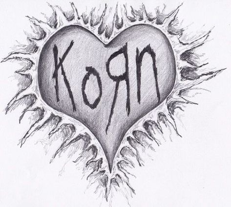 Korn Aesthetic, Korn Tattoo, Metal Drawing, Mommy Tattoos, Emily The Strange, Emo Wallpaper, Skateboard Design