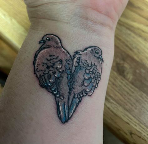 Morning Doves Tattoo, Turtle Dove Tattoo, Morning Dove Tattoo, Lil Tattoos, Animal Tatoos, Morning Dove, Dove Tattoo Design, Dove Tattoo, Cute Tats