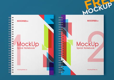 Create Awesome Spiral Book Design with This Free PSD Mockup Book Presentation, Stationery Mockup, Paper Book, Notebook Design, Historical Art, Mockup Free Psd, Free Psd, Mockup Psd, Spiral Notebook