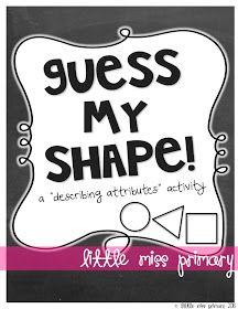 Teaching Blog Round Up: Guess My Shape! {Attributes Freebie!!} Shape Attributes, Teaching Shapes, Eureka Math, Math School, Math Groups, Third Grade Math, Math Geometry, Math Workshop, Classroom Fun