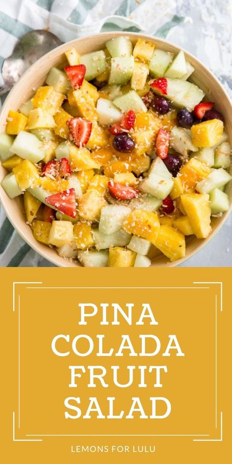 Tropical Fruit Salad Recipe, Tropical Fruit Salad, Fruit Salad Recipe, Fruit Salad Easy, Summer Salads With Fruit, Fresh Salad Recipes, Grilled Fruit, Slow Cooker Desserts, Eat Veggies