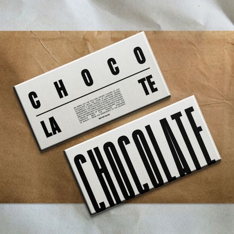 Chocolate on Packaging of the World - Creative Package Design Gallery Typography Product Design, Cool Food Packaging, Chocolate Packaging Design Creative, Packing Design Creative, Chocolate Package Design, Chocolate Logo Design Ideas, Chocolate Packaging Ideas, Cacao Packaging, Packaging Design Chocolate