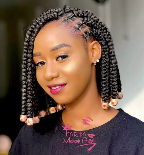 Here is one of the best and most gorgeous Brazillian wool hairstyles you can make for any hair type. Brazilian Wool Hairstyles, Brazilian Wool, Tan Skin Blonde Hair, Single Braids, Bob Braids, Short Braids, Braids With Beads, Athletic Hairstyles, Natural Hair Styles Easy