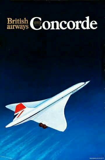 Concorde Vintage Airline Posters, Aviation Posters, Vintage Airlines, Vintage Air, Commercial Aircraft, Aviation History, British Airways, Aviation Art, Air France