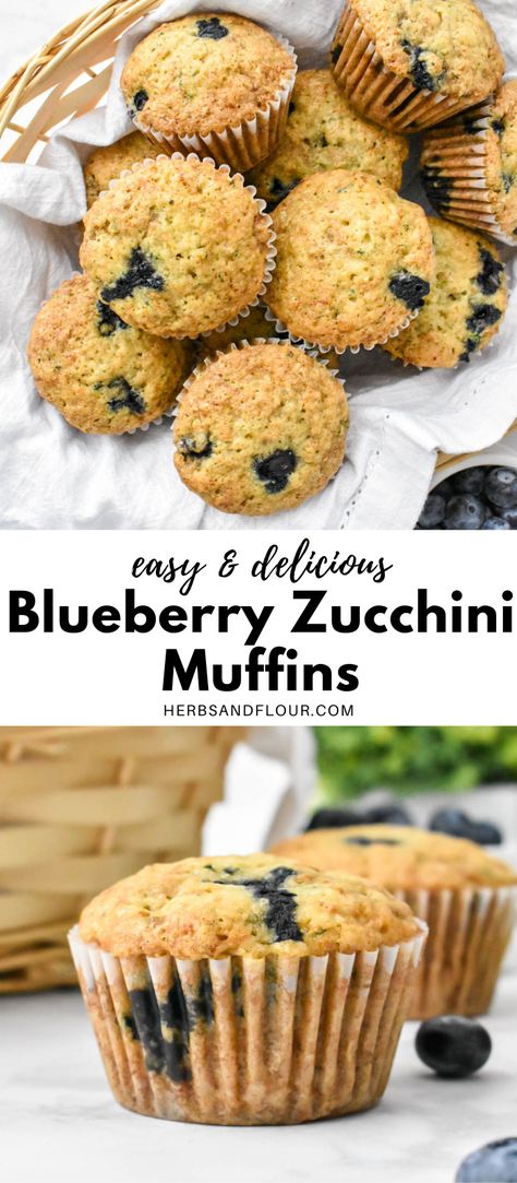 Zuchini Muffins Baking Recipes, Blackberry Zucchini Muffins, Blueberry Zucchini Muffins Healthy, Zucchini Berry Muffins, Zuccinni Recipe Muffins, Lemon Blueberry Zucchini Muffins, Easy Healthy Zucchini Muffins, Mini Zucchini Recipes, Zucchini Pear Muffins