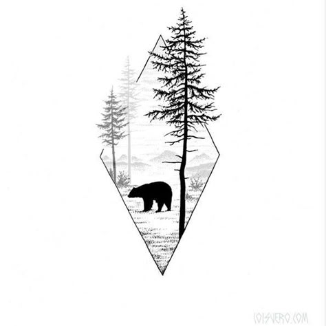 ▫️by @loisvero ▫️Send yours to flash.addicted.submission@gmail.com #art #artist #artsupport #tattoo #tattoos #tattooed #tattooflash… #UltraCoolTattoos Canada Tattoo, Geometric Bear, Tattoo Trend, Bear Tattoos, Landscape Tattoo, Forest Tattoos, Bear Tattoo, Wolf Tattoos, Tattoo Sleeve Designs