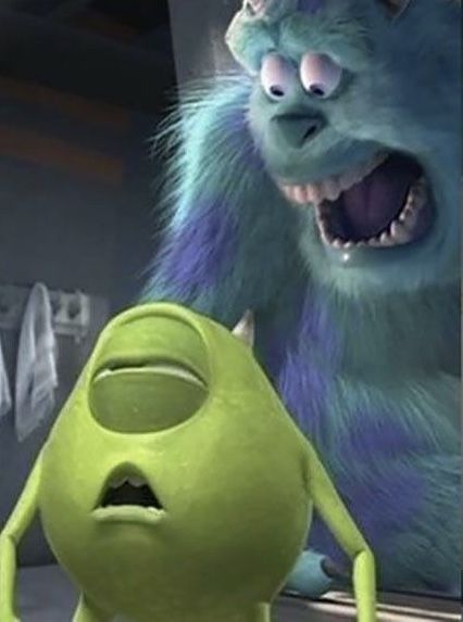 Sully Monsters Inc, Mike And Sully, Being Weird, Personajes Studio Ghibli, Flipagram Instagram, Mike Wazowski, Weird Images, Goofy Pictures, Very Funny Pictures